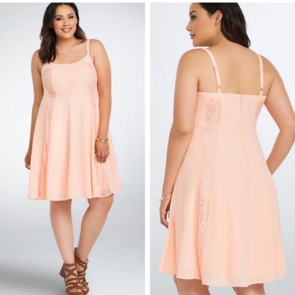 Torrid NWT peach dress